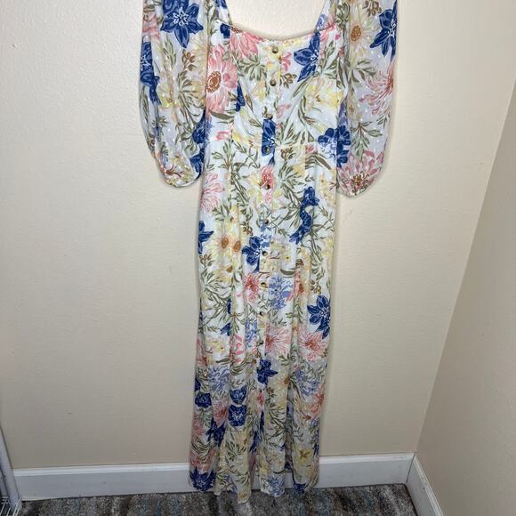 Billabong Floral Dreamer Maxi Dress Medium - Picture 2 of 14